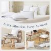 image:imagePhantoscope 18x18 Synthetic Down Alternative Pillow Inserts Handmade Down Pillows Insert Sleeping Throw Pillows with 100 Cotton Cover Decorative Pillow Stuffer for Sofa Couch BedWhite Set of 218x18 Inch