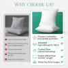 image:imagePhantoscope Hypoallergenic Throw Pillows Insert 100 Virgin Fiber Throw Pillows  Indoor Pillow Inserts Decor Stuffer for Desk Sofa and Couch Set of 2 12 x 2018x18 Inch