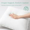 image:imagePhantoscope Hypoallergenic Throw Pillows Insert 100 Virgin Fiber Throw Pillows  Indoor Pillow Inserts Decor Stuffer for Desk Sofa and Couch Set of 2 12 x 2018x18 Inch