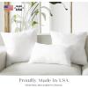 image:imagePhantoscope Pillow Inserts Hypoallergenic 100 Virgin Fiber Square Form Microfiber Throw Pillow Inserts Couch Bed Pillows 45x45 cm 18x18 Inch Pack of 122x22 Inch
