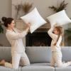 image:imagePhantoscope Pillow Inserts Hypoallergenic 100 Virgin Fiber Square Form Microfiber Throw Pillow Inserts Couch Bed Pillows 45x45 cm 18x18 Inch Pack of 126x26 Inch