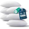 image:imagePhantoscope Pillow Inserts Hypoallergenic 100 Virgin Fiber Square Form Microfiber Throw Pillow Inserts Couch Bed Pillows 45x45 cm 18x18 Inch Pack of 118x18 Inch