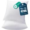 image:imagePhantoscope Pillow Inserts Hypoallergenic 100 Virgin Fiber Square Form Microfiber Throw Pillow Inserts Couch Bed Pillows 45x45 cm 18x18 Inch Pack of 116x16 Inch