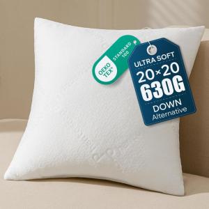 image:imagePhantoscope Premium 12x20 Throw Pillow Inserts UltraSoft Air Layer Pillow Inserts Down Alternative Decorative Throw Pillows for Couch Bedroom Lumbar Cushion Sham Stuffer Pack of 220x20 Inch