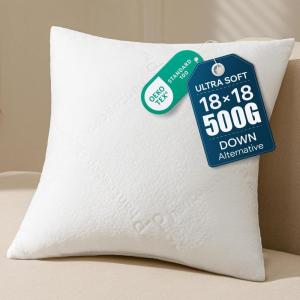 image:imagePhantoscope Premium 12x20 Throw Pillow Inserts UltraSoft Air Layer Pillow Inserts Down Alternative Decorative Throw Pillows for Couch Bedroom Lumbar Cushion Sham Stuffer Pack of 218x18 Inch
