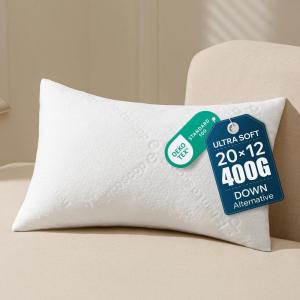 image:imagePhantoscope Premium 12x20 Throw Pillow Inserts UltraSoft Air Layer Pillow Inserts Down Alternative Decorative Throw Pillows for Couch Bedroom Lumbar Cushion Sham Stuffer Pack of 212x20 Inch