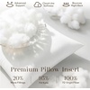 image:imagePhantoscope 18x18 Pillow Inserts Square Decorative Throw Pillows for Couch Bed 100 Virgin Fiber Fluffy Cushion Forms Pack of 112x20 Inch