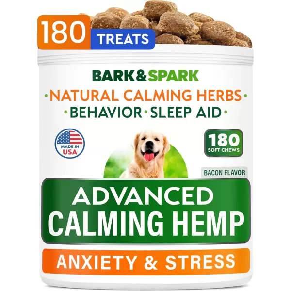 BarkampampSpark Advanced Hemp Chews for Dog Joint Pain Relief  Glucosamine Chondroitin Hemp Treats Hip Joint Health  Joint Supplement Large Breed ampamp Small  Hemp Treats Joints Old Senior Dog 120CtCalming Hemp Anxiety  Stress