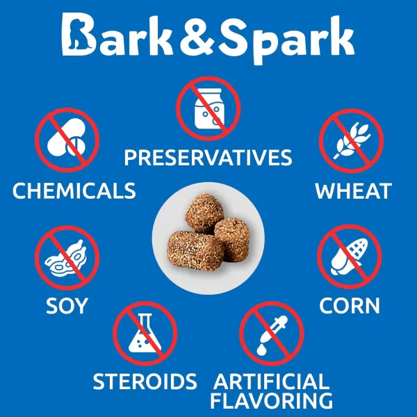 BarkampampSpark Dog Probiotics ampamp Digestive Enzymes Gut Health Allergy ampamp Itchy Skin  Pet Diarrhea Gas Treatment Upset Stomach Relief Digestion Health Prebiotic Supplement Tummy Treat 180Ct ChickenDuck Liver