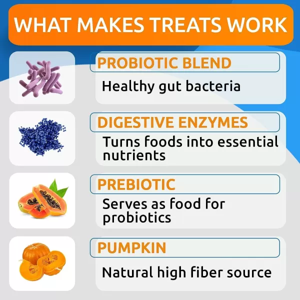 BarkampampSpark Dog Probiotics ampamp Digestive Enzymes Gut Health Allergy ampamp Itchy Skin  Pet Diarrhea Gas Treatment Upset Stomach Relief Digestion Health Prebiotic Supplement Tummy Treat 180Ct ChickenBacon