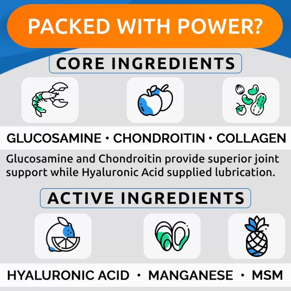 BarkampampSpark Glucosamine Chondroitin Dog Hip ampamp Joint Supplement  Joint Pain Relief  Hip ampamp Joint Chews  Joint Support Large Small Breed  Senior Doggie Vitamin Pill Joint Health 180 Treats  ChickenBacon