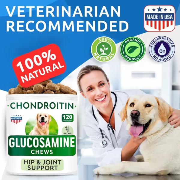 BarkampampSpark Glucosamine Chondroitin Dog Hip ampamp Joint Supplement  Joint Pain Relief  Hip ampamp Joint Chews  Joint Support Large Small Breed  Senior Doggie Vitamin Pill Joint Health 180 Treats  ChickenBacon