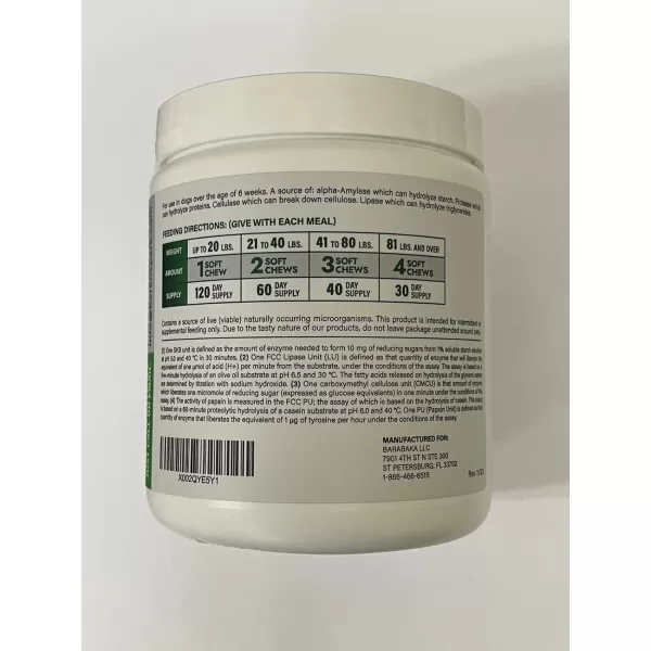 BarkampampSpark Dog Probiotics ampamp Digestive Enzymes Gut Health Allergy ampamp Itchy Skin  Pet Diarrhea Gas Treatment Upset Stomach Relief Digestion Health Prebiotic Supplement Large Dog Treats 240Ct Baconchicken liver