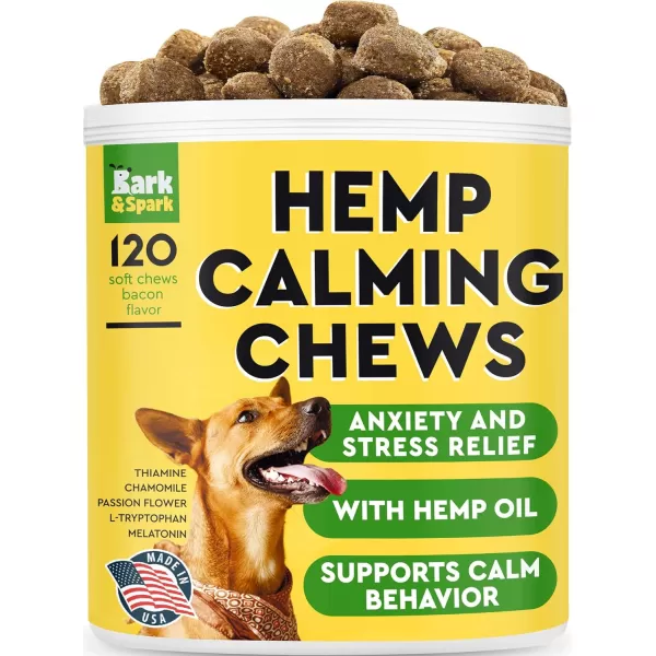 Glucosamine Dog Treats  Calming Hemp Treats Bundle  Senior Advanced Joint Health  Anxiety Relief  Chondroitin Omega3  Hemp Oil  Hip ampamp Joint Care  Stress Relief  120  120 Chews  Made in USA