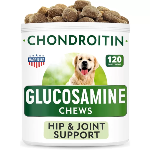 Dog Probiotics Chews  Glucosamine Bundle  Gas Diarrhea Allergy Constipation Upset Stomach Relief  Hip ampamp Joint Care  Digestive Enzymes  Prebiotics  Chondroitin MSM Omega3  300 Soft Chews