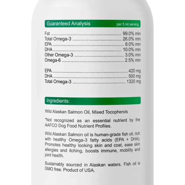 32oz Salmon Oil  120Ct Glucosamine Treats Bundle  Skin ampamp Coat Support  Old Dog Joint Pain Relief  EPA  DHA Fatty Acids  Chondroitin Omega3  Advanced Immune Heart ampamp Joint Health  Made in USA