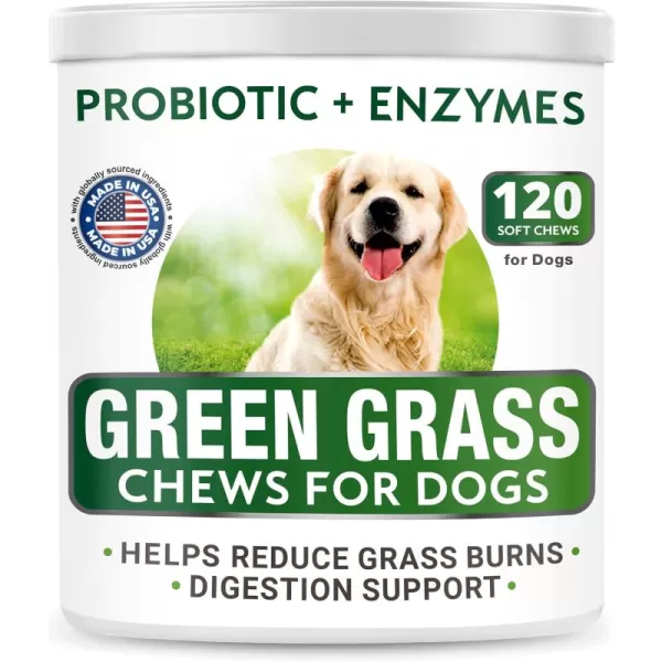 AllNatural Grass Treatment for Dog Urine Bundle  Grass Restore Treats for Dogs  Pee Lawn Repair Chews w Probiotics  Dog Urine Neutralizer Solution for Grass Burn Spots  Made in USA