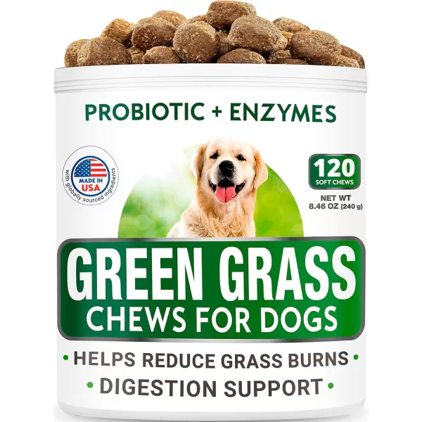 imageGrass Treatment for Dog Urine  Glucosamine Treats Bundle  Grass Restore  Hip ampamp Joint Care  Probiotics  Chondroitin Omega3  Old Dog Joint Pain Relief  Urine Neutralizer Solution  240Ct