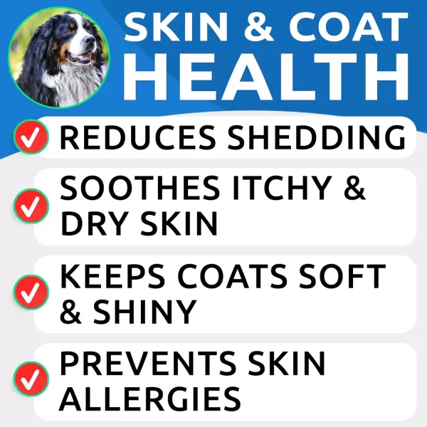 imageOmega 3  Allergy Relief for Dogs Bundle  AntiItch Skin  Skin Allergy  Omega 3 Fish Oil  EPA ampamp DHA Fatty Acids  ItchingampampPaw Licking  Itch Relief  360 Chews  Made in USA