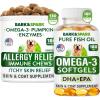 imageAllergy Relief  Omega 3 Bundle  AntiItch Skin  Skin ampamp Coat Support  Omega 3 Fish Oil  EPA ampamp DHA Fatty Acids  Itching ampamp Paw Licking  Joint Health  180 Chews  180 ct Softgels  Made in USA