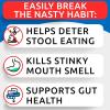 imageNo Poo Chews for Dogs  Coprophagia ampamp Stool Eating Deterrent with Probiotics Digestive Enzymes ampamp Breath Aid Support  Stop Dog Poop Eating  Made in USA  120 Soft ChewsChicken Liver