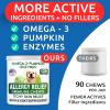 imageBARKampampSPARK Allergy Relief  Omega 3 Bundle  AntiItch Skin ampamp Coat  Skin Allergy  Omega 3 Fish Oil  EPAampampDHA Fatty Acid  ItchingampampPaw Licking  Joint Health  240 Chews  360 Chews  Made in USA