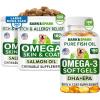 imageOmega 3 for Dogs Bundle  AntiItch Skin  Skin Allergy  Omega 3 Fish Oil  EPA ampamp DHA Fatty Acids  Itching ampamp Paw Licking  Itch Relief  360 Chews  180 Softgels  Made in USA