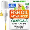 imageBarkampampSpark Fish Oil for Dogs ampamp Cats  Natural Omega3  Skin ampamp Coat Support  Liquid Food Supplement for Pets  Natural EPA  DHA Fatty Acids for Joint Function Immune ampamp Heart Health 8oz32 Oz