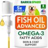 imageBarkampampSpark Fish Oil for Dogs ampamp Cats  Natural Omega3  Skin ampamp Coat Support  Liquid Food Supplement for Pets  Natural EPA  DHA Fatty Acids for Joint Function Immune ampamp Heart Health 8oz8 Oz