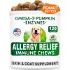 imageAllergy Relief  Glucosamine Treats Bundle  Itchy Skin Relief  Old Dog Joint Pain Relief  Omega3 Pumpkin Enzymes Chondroitin  Seasonal Allergies  Senior Advanced Joint Health  240Ct  US Made