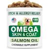 imageBARKampampSPARK Allergy Relief Dog Treats  Omega 3 for Dogs Bundle  Fish Oil Chews for Dog Shedding Skin Allergy Itch Relief Hot Spots Treatment  Joint Health  Skin and Coat Supplement