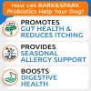imageBARKampampSPARK Dog Probiotics for Digestive Health ampamp Enzymes  Diarrhea Gas Upset Stomach Relief ampamp Season Allergy  Chews for Digestion  Pet Probiotics for Dogs 60Ct ChickenProbiotic Chews