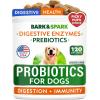 imageBARKampampSPARK Dog Probiotics for Digestive Health ampamp Enzymes  Diarrhea Gas Upset Stomach Relief ampamp Season Allergy  Chews for Digestion  Pet Probiotics for Dogs 60Ct ChickenProbiotic Chews