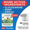 imageCalming for Dogs  Hemp Treats  Glucosamine Bundle  Hemp Oil  Chondroitin MSM Omega3  Anxiety Relief  Joint Pain Relief  Stress Relief During Fireworks Storms Thunder  2 x 120 Soft Chews