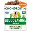 imageGlucosamine Bacon Flavor  Dog Probiotics Bundle  Joint Pain Relief  Gas Diarrhea Relief  Chondroitin MSM Omega3  Digestive Enzymes Prebiotics  Chewable Fiber  240 Soft Chews  Made in USA