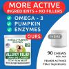 imageOmega 3  Allergy Relief Bundle  Skin ampamp Coat Support  AntiItch Skin  EPA ampamp DHA Fatty Acids  Omega 3 Fish Oil  Itching ampamp Paw Licking  Joint Health  180ct Softgels  180 Chews  Made in USA