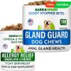 imageAnal Gland Guard Support  Allergy Relief Chews Bundle  Scoot Treatment  Dry ampamp Itchy Skin Relief  Itching Paw Licking ampamp Hot Spots  Digestive Enzymes ampamp Breath Aid Support  Made in USA