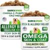 imageBARKampampSPARK Allergy Relief Dog Treats  Omega 3 for Dogs Bundle  Fish Oil Chews for Dog Shedding Skin Allergy Itch Relief Hot Spots Treatment  Joint Health  Skin and Coat Supplement