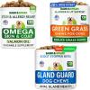 imageBARKampampSPARK Omega 3Green Grass ChewsGland Guard Bundle  Scoot Relief  Dog Shedding Skin Allergy Itch Relief Hot Spots Treatment  Pee Grass Spot Saver  Made in USA