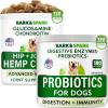 imageDog Probiotics Chews  Hemp Treats  Glucosamine Bundle  Digestive Enzymes  Prebiotics  Chondroitin MSM Omega3  Gas Diarrhea Allergy Constipation Upset Stomach Relief  Joint Pain Relief