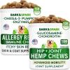 imageHemp Oil Treats  Glucosamine  Allergy Relief Bundle  Hip ampamp Joint Supplement  AntiItch ampamp Hot Spots  Chondroitin MSM  Omega 3  Pumpkin  Enzymes  Immune Support  Made in USA  240 Chews