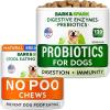 imageNo Poo Chews  Dog Probiotics for Digestive Health Bundle  Diarrhea Gas Treatment Upset Stomach Relief  Allergy ampamp Itchy Skin  Digestive Enzymes ampamp Breath Aid Support  Digestion Supplement Treat