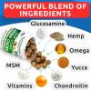 imagequotHemp Treats  Glucosamine Dog Chews Bundle  Natural Joint Pain Relief Supplement  Hemp Oil Chondroitin wMSM Omega 3  Advanced Hip ampamp Joint Support Formula  120  180 Chews  Made in USA
