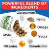imageBARKampampSPARK Hemp Treats  Glucosamine Bacon Flavor Bundle  Natural Joint Pain Relief  Hemp Oil  Chondroitin MSM Omega3  Advanced Hip ampamp Joint Support Formula  240 Soft Chews  Made in USA