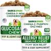 imageAllergy Relief  Glucosamine Dog Treats Bundle  Itchy Skin Relief  Joint Pain Relief  Omega 3  Pumpkin Enzymes  Chondroitin MSM  Seasonal Allergies  Hip ampamp Joint Care  300 Chews  Made in USA