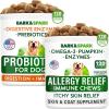 imageAllergy Relief Dog Treats  Probiotics Bundle  Itchy Skin Relief  Gas Diarrhea Relief  Omega 3  Pumpkin  Enzymes  Prebiotics  Seasonal Allergies  Improve Digestion  240 Chews  Made in USA