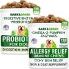 imageAllergy Relief Dog Treats  Probiotics Bundle  Itchy Skin Relief  Upset Stomach Relief  Omega 3  Pumpkin  Enzymes  Prebiotics  Seasonal Allergies  Improve Digestion  300 Chews  Made in USA