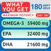 imageBARKampampSPARK Advanced Omega3 Collagen for Dogs  180 Fish ampamp Salmon Oil Treats for Dog Shedding Skin Allergy Chews Itch Relief Hot Spots Treatment  Jointm Skin ampamp Coat Supplement EPAampampDHA Fatty AcidsOmega SoftGels