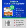 imageBARKampampSPARK Advanced Omega3 Collagen for Dogs  180 Fish ampamp Salmon Oil Treats for Dog Shedding Skin Allergy Chews Itch Relief Hot Spots Treatment  Jointm Skin ampamp Coat Supplement EPAampampDHA Fatty AcidsBacon