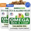 imageBARKampampSPARK Advanced Collagen  Omega3 Formula for Dogs  180 Fish Oil Treats for Dog Shedding Itch ampamp Allergy Relief Hot Spots Hip ampamp Joint and Skin ampamp Coat Supplement  Biotin EPA ampamp DHA Fatty AcidsChicken Liver